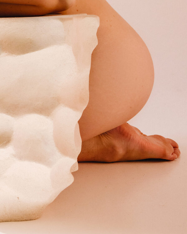 Stolik z gliny piaskowy Stolik z gliny organiczny ręcznie robiony