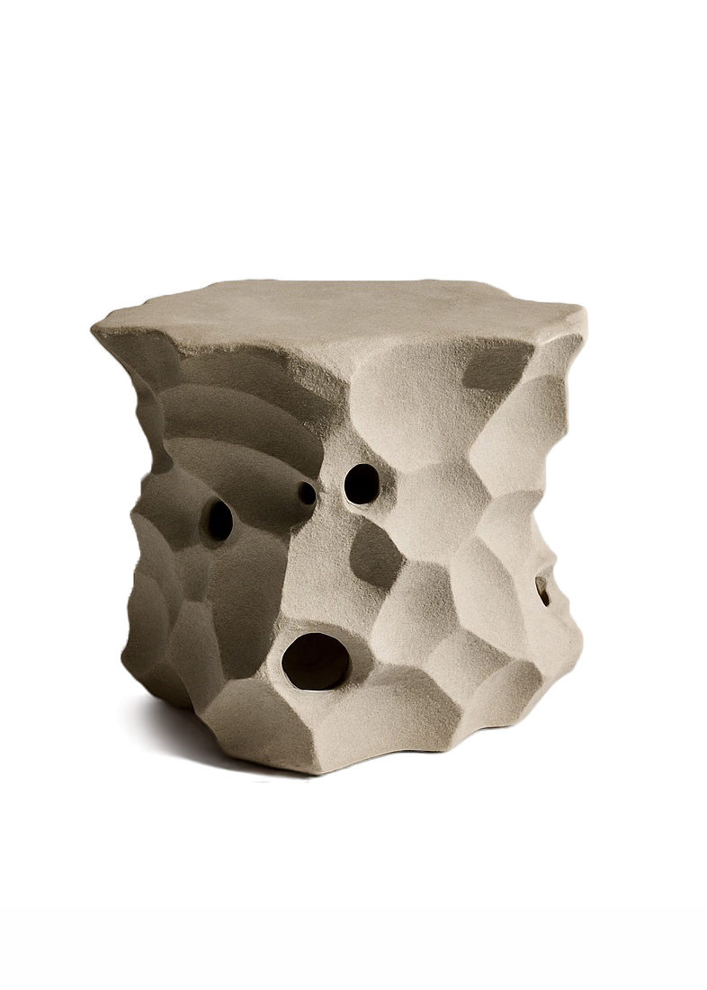 Sculptural Side Table "Erosion" by Zuzanna Zienkiewicz
