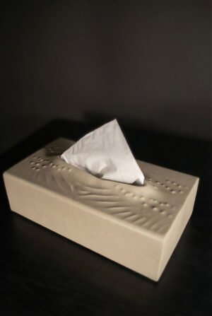 Skórzane pudełko na chusteczki