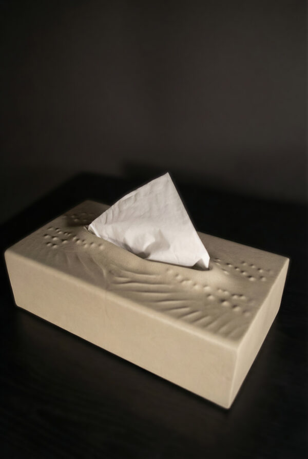 Skórzane pudełko na chusteczki