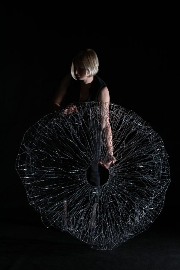 Artystyczna szklana kryza