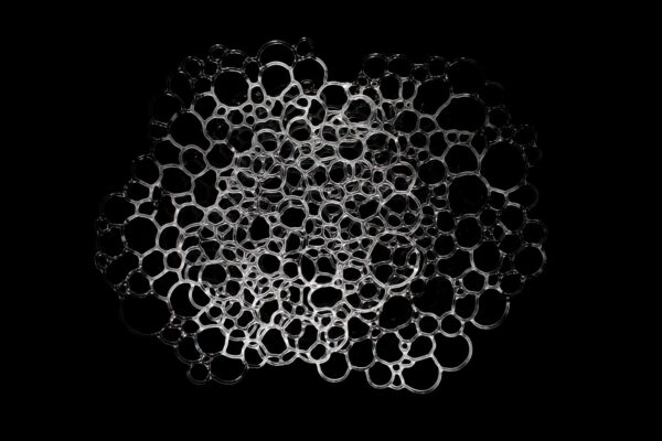 Szklana patera formowana w ogniu palnika