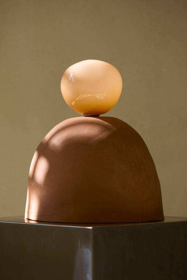 Rzeźbiarska ceramiczna lampa MORA-KI- Maja Tybel