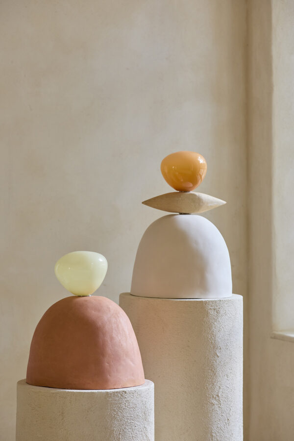 Rzeźbiarska ceramiczna lampa MORA-KI- Maja Tybel