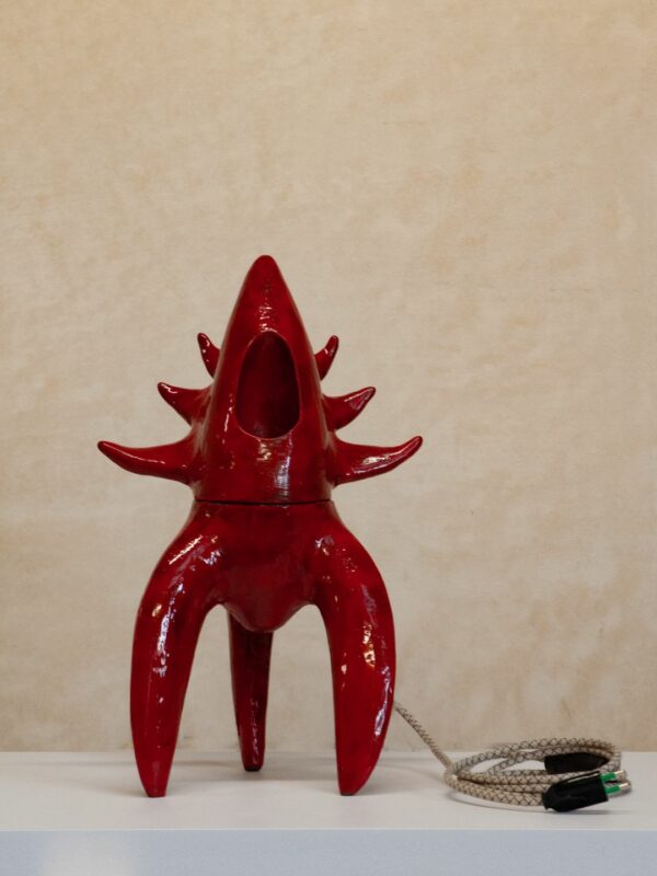 Artystyczna ceramiczna lampa stołowa Tension - Angelika Stefaniak