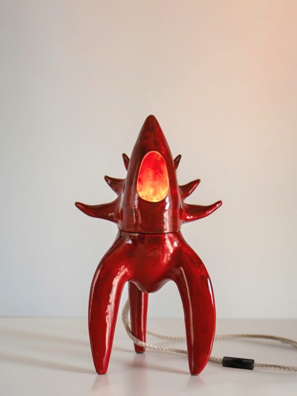 Ceramiczna artystyczna lampa stołowa