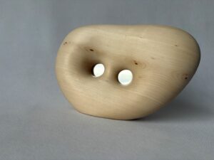 Artystyczne lustro z litego drewna na biurko