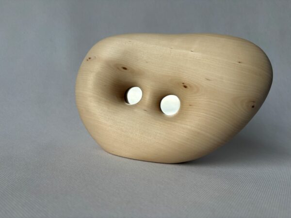 Artystyczne lustro z litego drewna na biurko