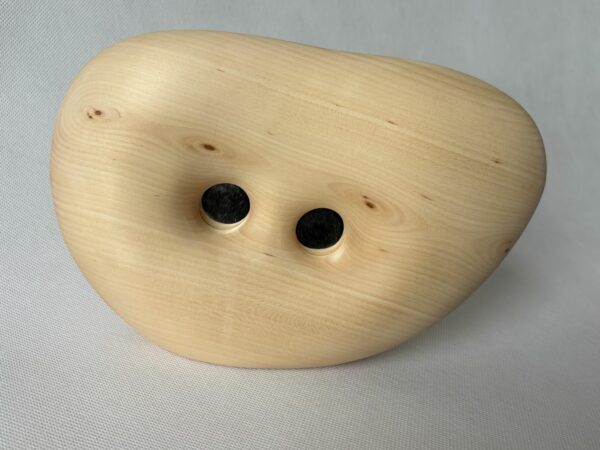 Artystyczne lustro z litego drewna na biurko