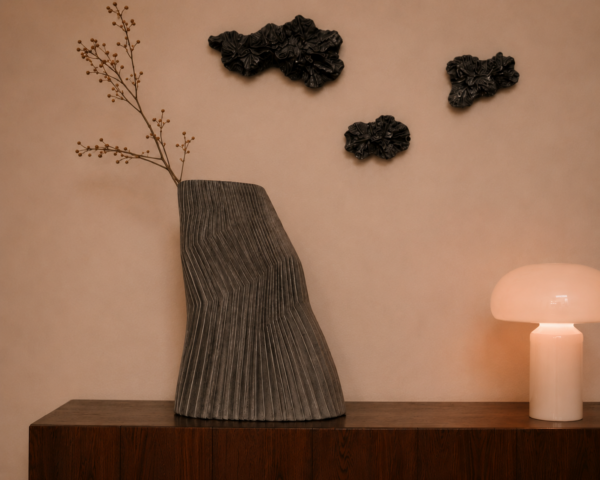 wazon ceramiczny went Ceramiczny wazon artystyczny z szamotowej kamionki Spódnica - Aleksandra Went