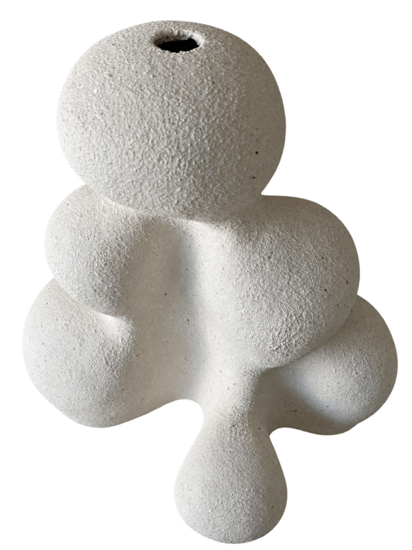 bialy wazon Biały ceramiczny wazon organiczne kształty