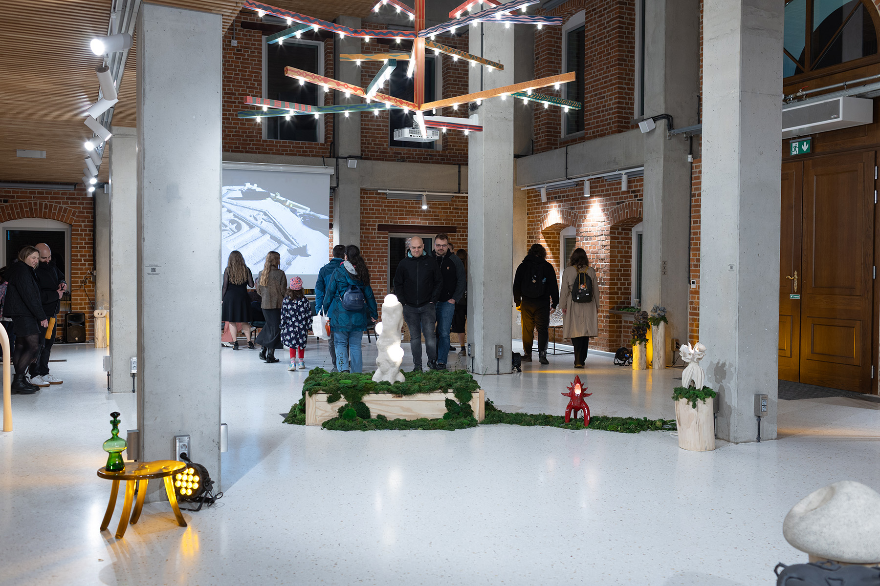TWÓR Association outdoor exhibition at Gdynia Design Days 2026 featuring sculptural habitats for wild pollinators